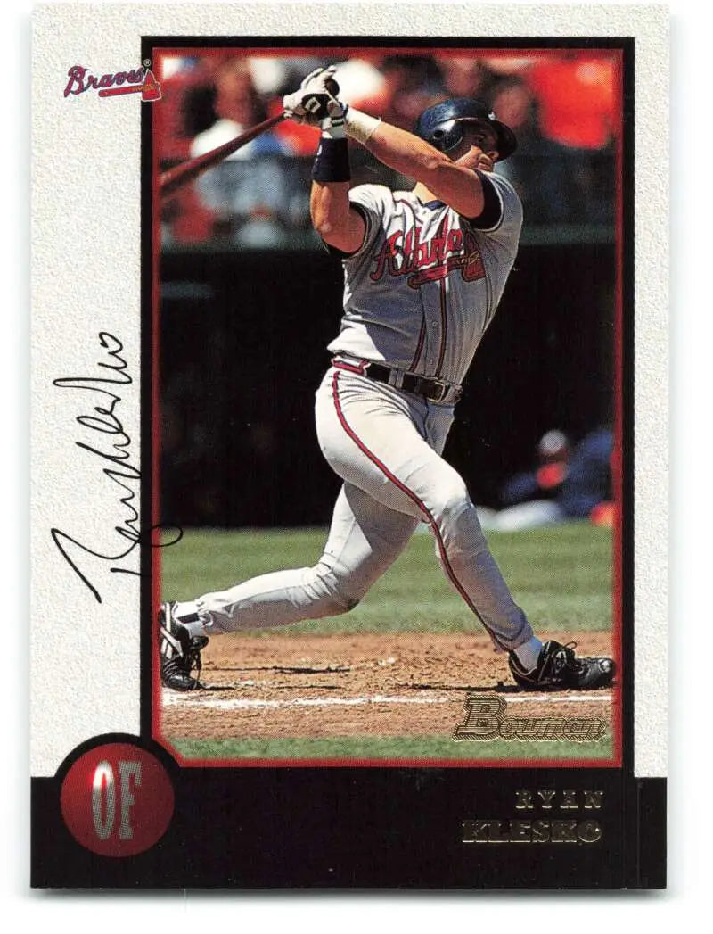1998 Bowman #244 Ryan Klesko EX Excellent Atlanta Braves Baseball Card - Baseball Card Single