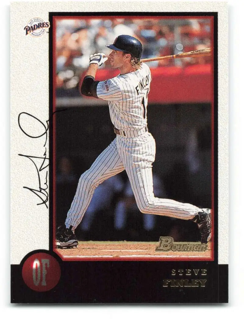 1998 Bowman #252 Steve Finley EX Excellent San Diego Padres Baseball Card - Baseball Card Single
