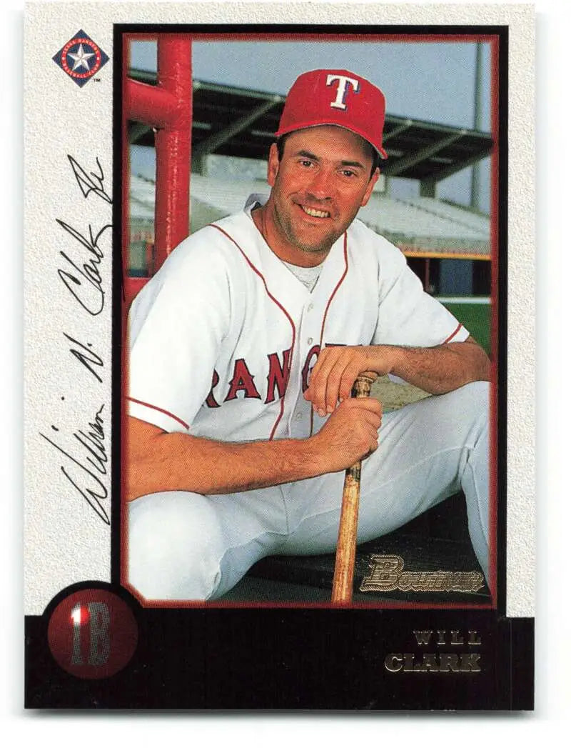 1998 Bowman #253 Will Clark EX Excellent Texas Rangers Baseball Card - Baseball Card Single