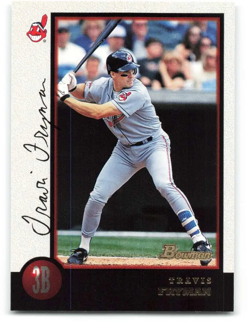 1998 Bowman #259 Travis Fryman EX Excellent Cleveland Indians Baseball Card - Baseball Card Single
