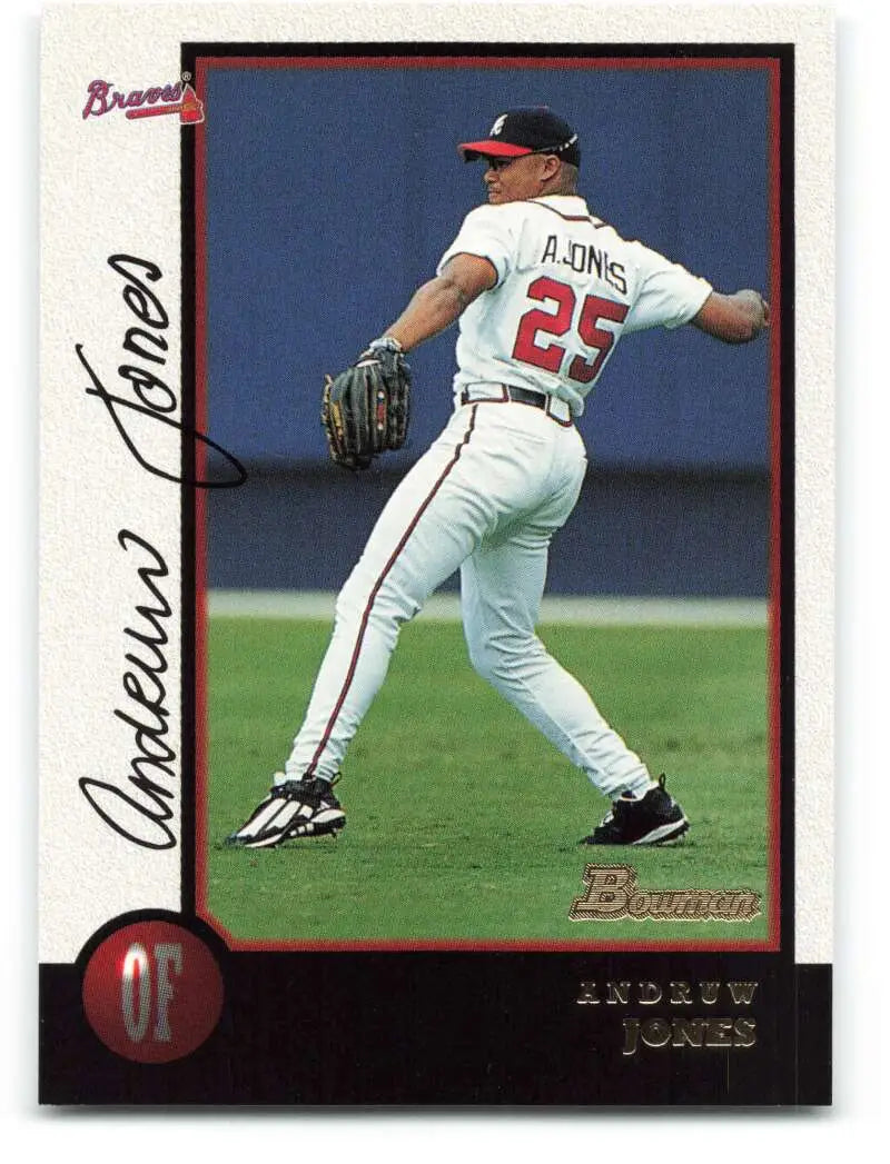 1998 Bowman #262 Andruw Jones EX Excellent Atlanta Braves Baseball Card - Baseball Card Single
