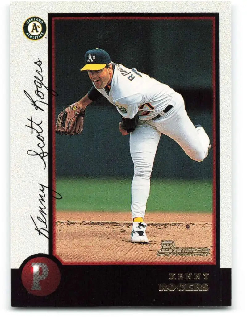 1998 Bowman #263 Kenny Rogers EX Excellent Oakland Athletics Baseball Card - Baseball Card Single