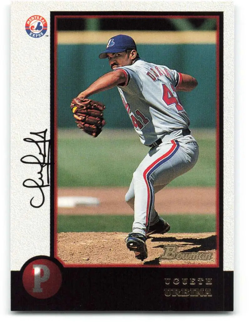 1998 Bowman #266 Ugueth Urbina EX Excellent Montreal Expos Baseball Card - Baseball Card Single