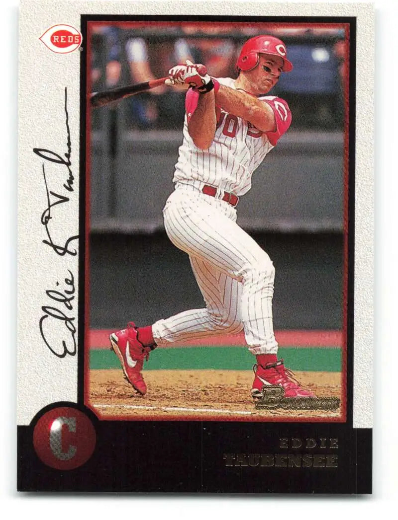 1998 Bowman #271 Eddie Taubensee EX Excellent Cincinnati Reds Baseball Card - Baseball Card Single