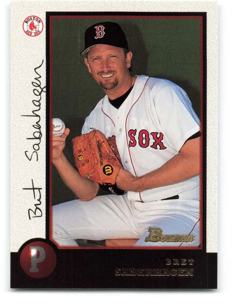 1998 Bowman #279 Bret Saberhagen EX Excellent Boston Red Sox Baseball Card - Baseball Card Single