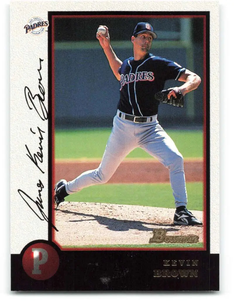 1998 Bowman #280 Kevin Brown EX Excellent San Diego Padres Baseball Card - Baseball Card Single