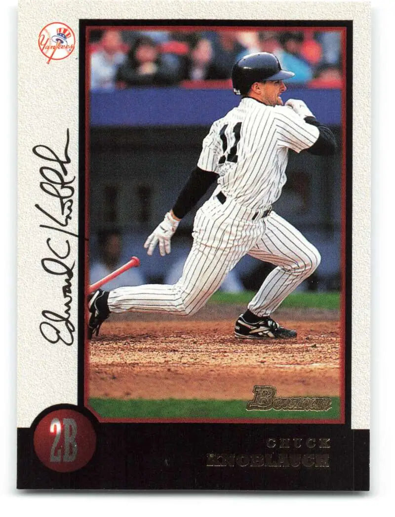 1998 Bowman #281 Chuck Knoblauch EX Excellent New York Yankees Baseball Card - Baseball Card Single