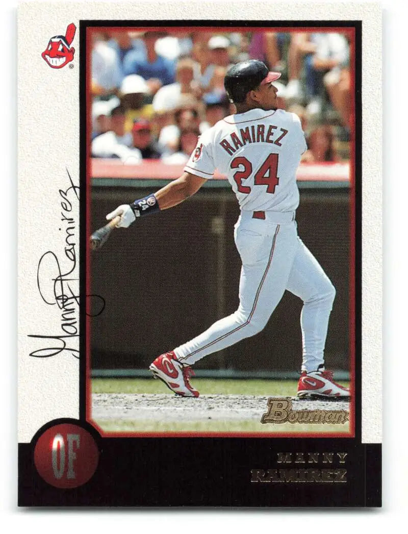 1998 Bowman #284 Manny Ramirez EX Excellent Cleveland Indians Baseball Card - Baseball Card Single