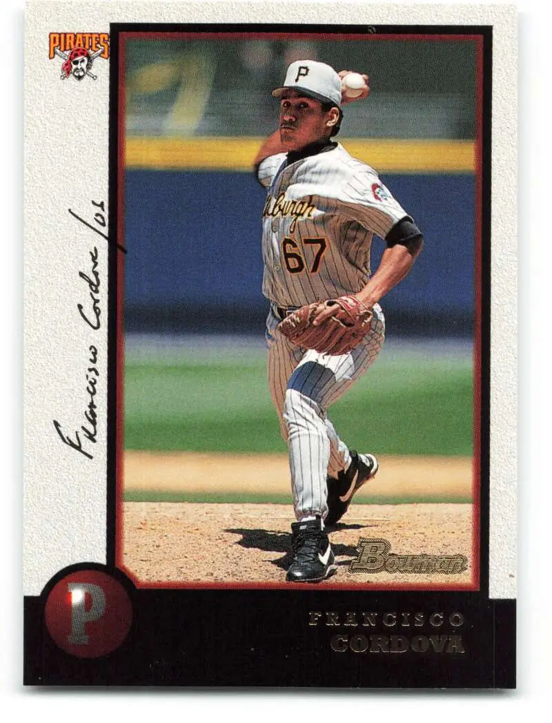 1998 Bowman #286 Francisco Cordova EX Excellent Pittsburgh Pirates Baseball Card - Baseball Card Single