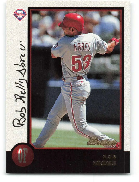 1998 Bowman #287 Bobby Abreu EX Excellent Philadelphia Phillies Baseball Card - Baseball Card Single