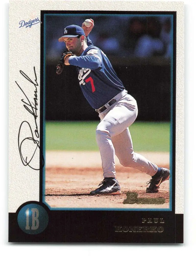 1998 Bowman #294 Paul Konerko EX Excellent Los Angeles Dodgers Baseball Card - Baseball Card Single