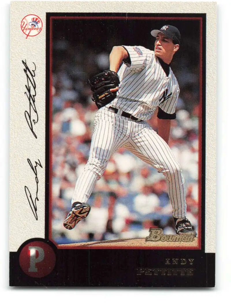 1998 Bowman #3 Andy Pettitte EX Excellent New York Yankees Baseball Card - Baseball Card Single