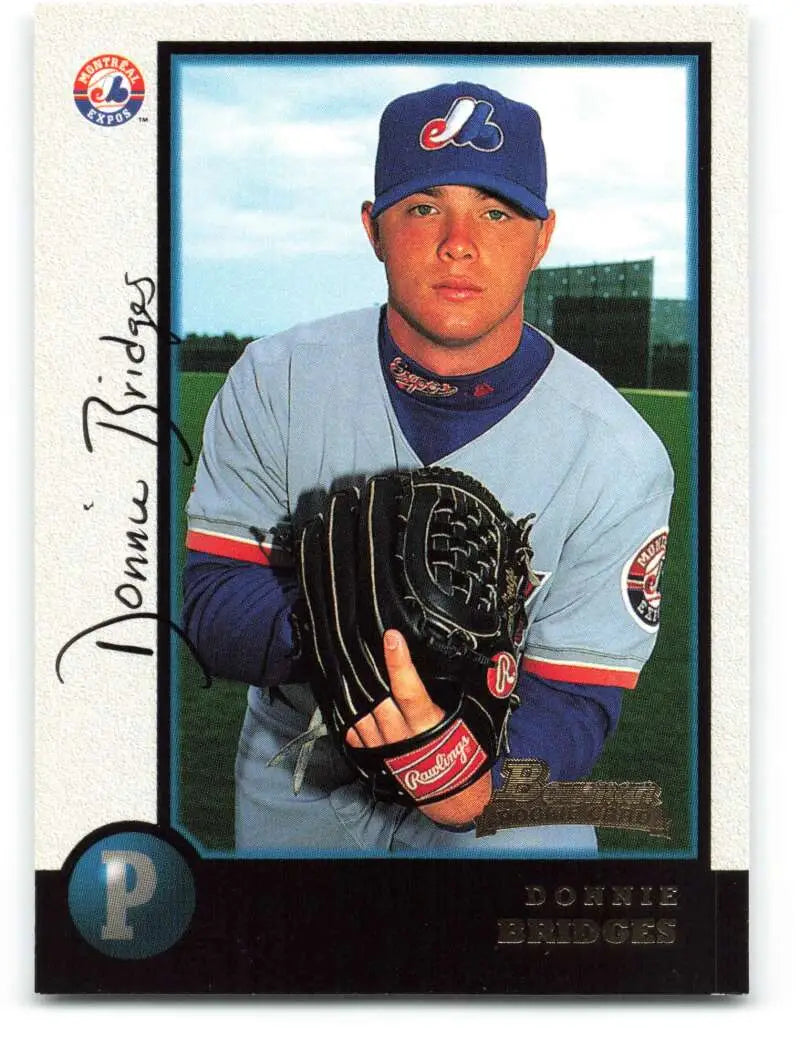 1998 Bowman #306 Donnie Bridges EX Excellent RC Rookie Montreal Expos Baseball Card - Baseball Card Single