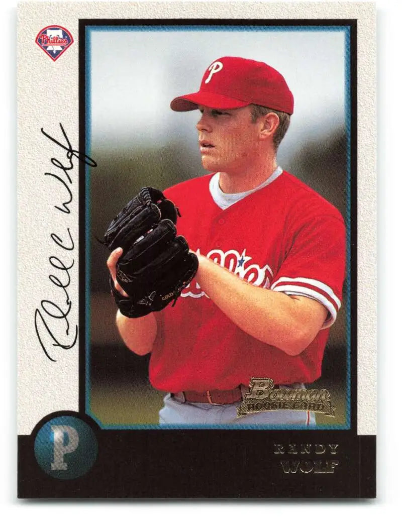 1998 Bowman #308 Randy Wolf EX Excellent RC Rookie Philadelphia Phillies Baseball Card - Baseball Card Single