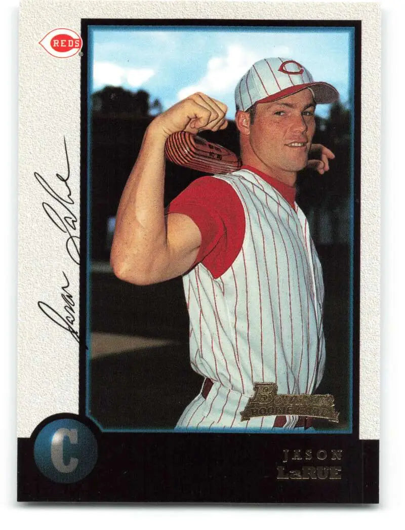 1998 Bowman #309 Jason LaRue EX Excellent RC Rookie Cincinnati Reds Baseball Card - Baseball Card Single