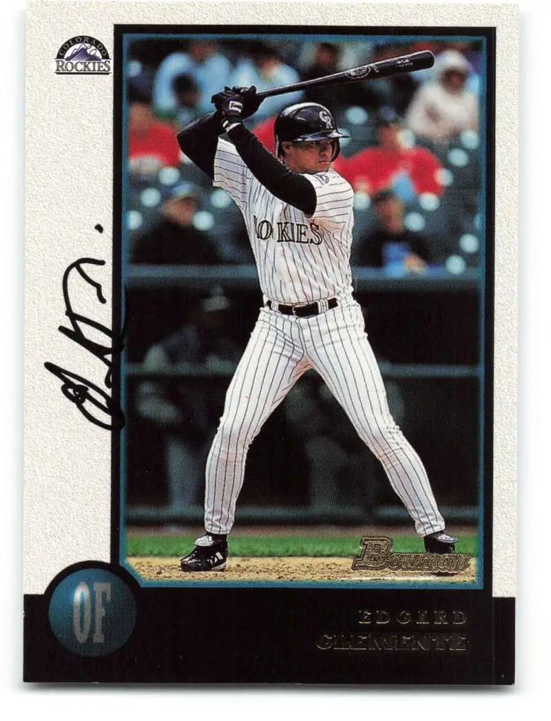 1998 Bowman #311 Edgard Clemente EX Excellent Colorado Rockies Baseball Card - Baseball Card Single