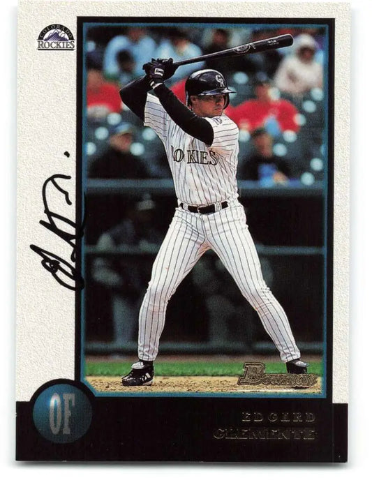1998 Bowman #311 Edgard Clemente EX Excellent Colorado Rockies Baseball Card - Baseball Card Single