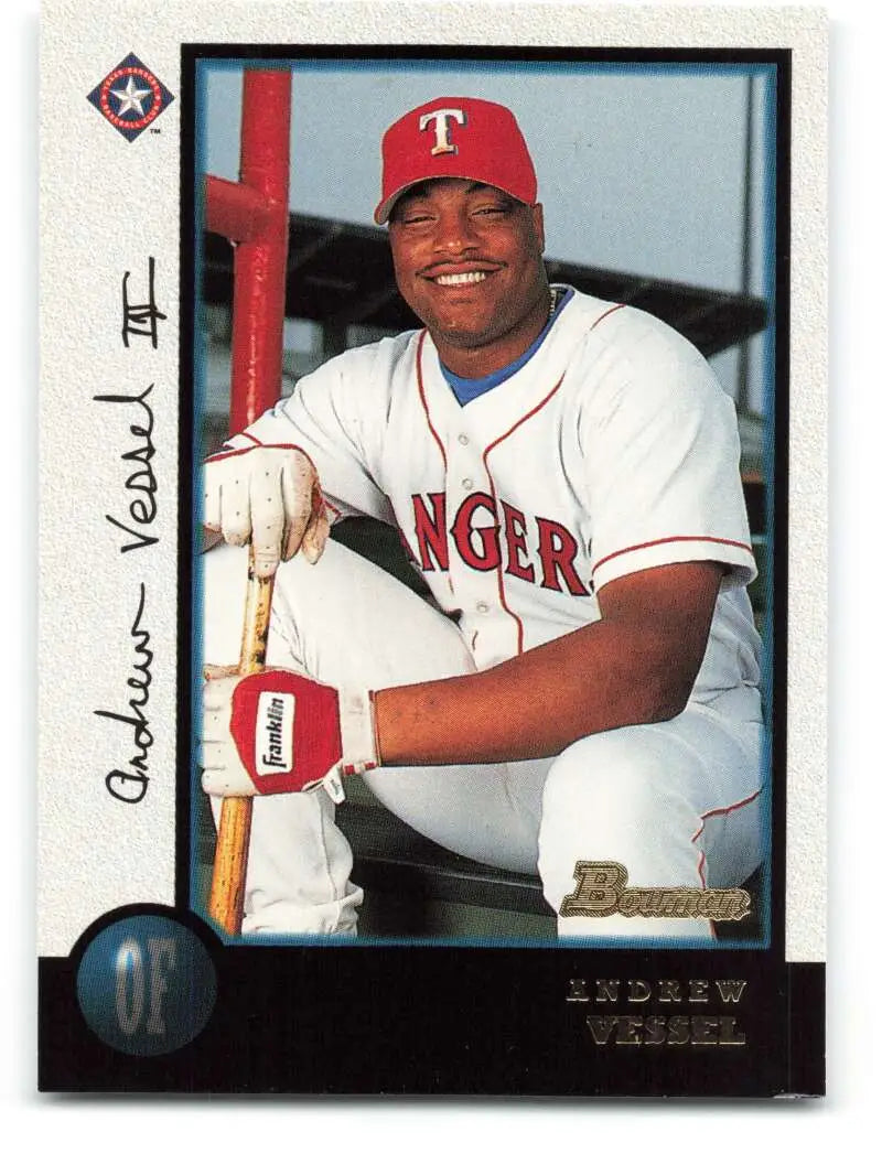 1998 Bowman #312 Andrew Vessel EX Excellent Texas Rangers Baseball Card - Baseball Card Single