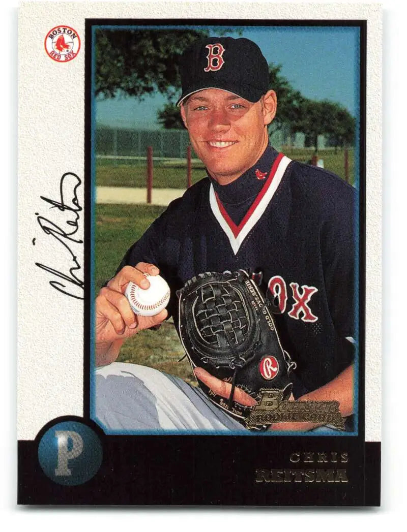 1998 Bowman #313 Chris Reitsma EX Excellent Boston Red Sox Baseball Card - Baseball Card Single