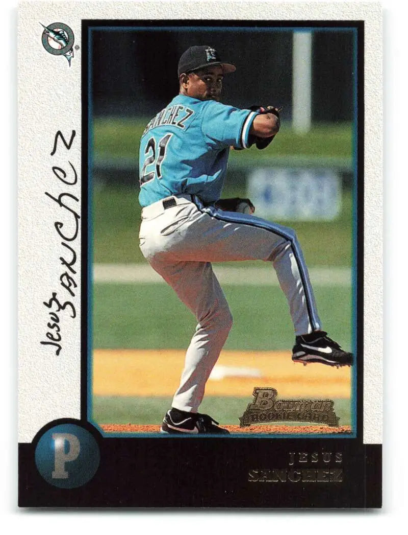 1998 Bowman #314 Jesus Sanchez EX Excellent RC Rookie Florida Marlins Baseball Card - Baseball Card Single