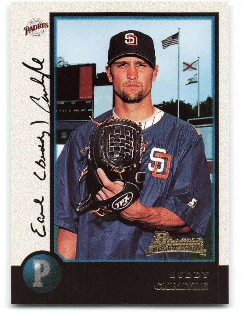 1998 Bowman #315 Buddy Carlyle EX Excellent RC Rookie San Diego Padres Baseball Card - Baseball Card Single