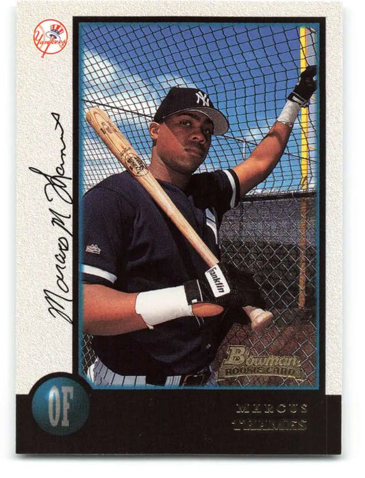 1998 Bowman #318 Marcus Thames EX Excellent RC Rookie New York Yankees Baseball Card - Baseball Card Single