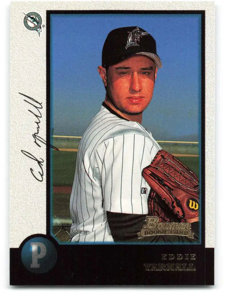 1998 Bowman #322 Ed Yarnall EX Excellent RC Rookie Florida Marlins Baseball Card - Baseball Card Single