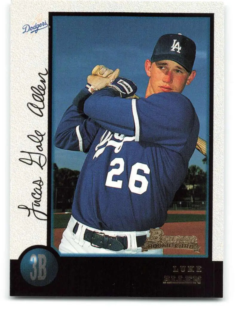 1998 Bowman #323 Luke Allen EX Excellent RC Rookie Los Angeles Dodgers Baseball Card - Baseball Card Single