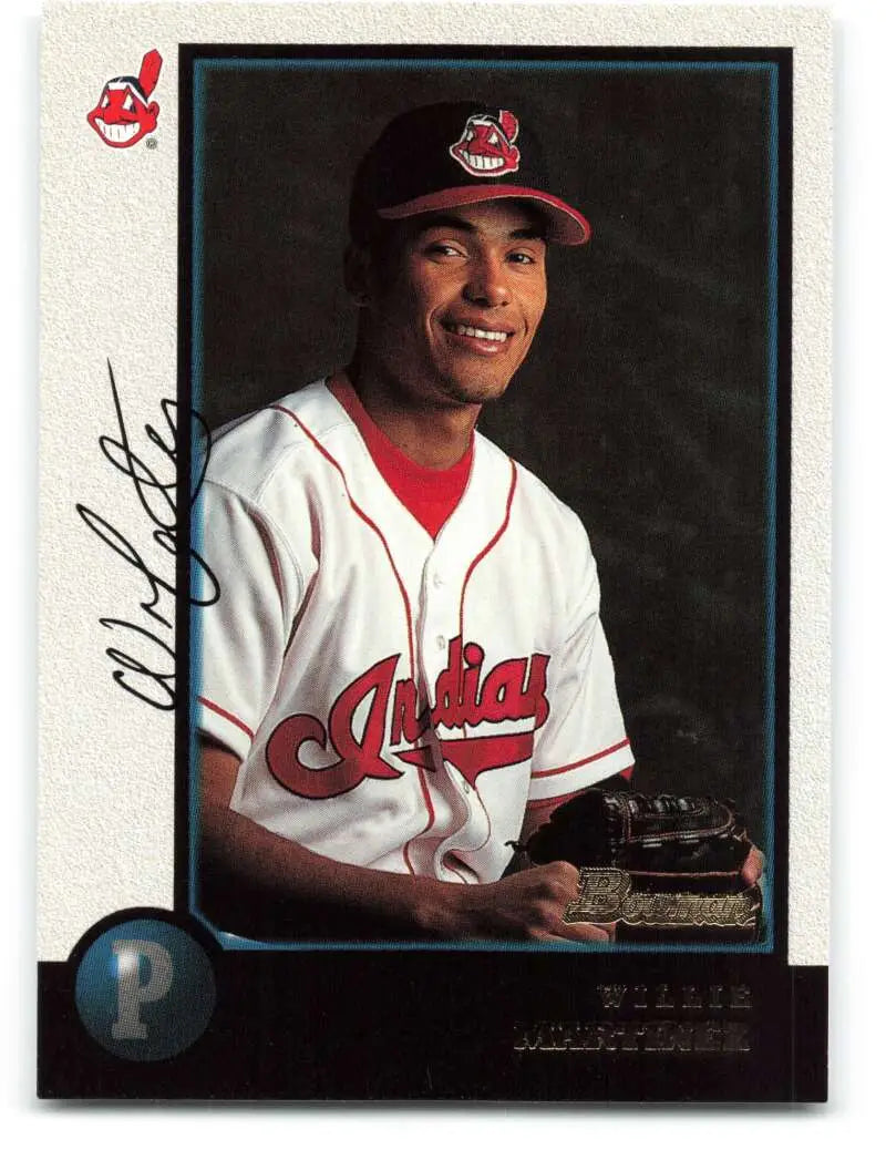 1998 Bowman #325 Willie Martinez EX Excellent Cleveland Indians Baseball Card - Baseball Card Single