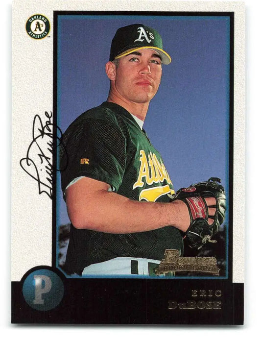 1998 Bowman #327 Eric DuBose EX Excellent RC Rookie Oakland Athletics Baseball Card - Baseball Card Single