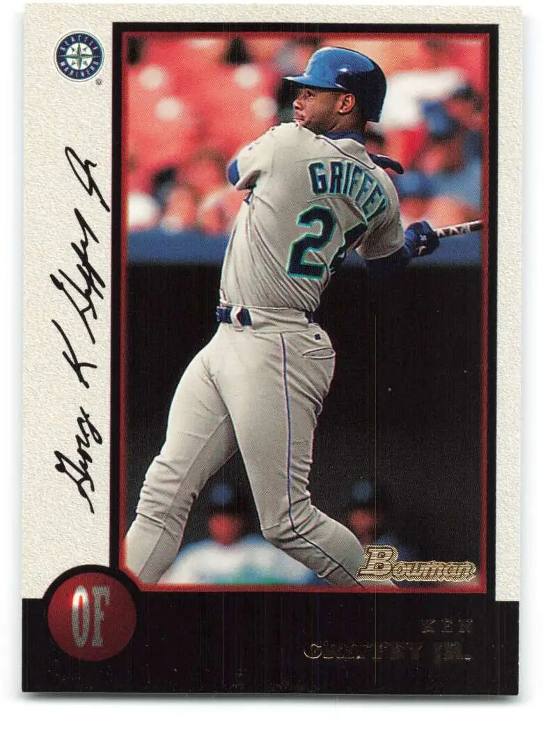 1998 Bowman #33 Ken Griffey Jr. EX Excellent Seattle Mariners Baseball Card - Baseball Card Single