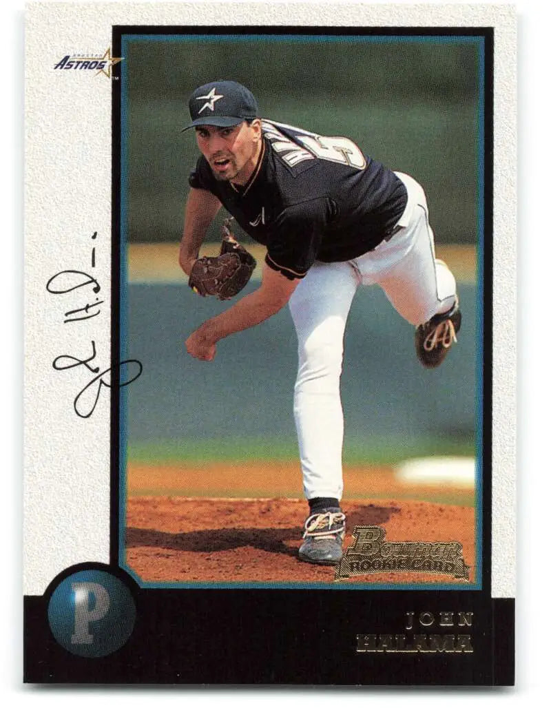 1998 Bowman #332 John Halama EX Excellent RC Rookie Houston Astros Baseball Card - Baseball Card Single
