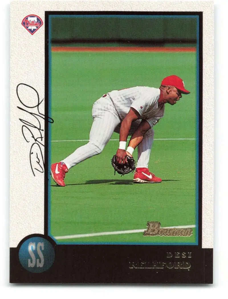 1998 Bowman #334 Desi Relaford EX Excellent Philadelphia Phillies Baseball Card - Baseball Card Single