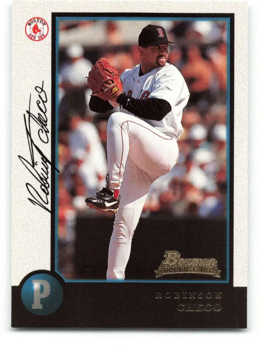 1998 Bowman #335 Robinson Checo EX Excellent Boston Red Sox Baseball Card - Baseball Card Single