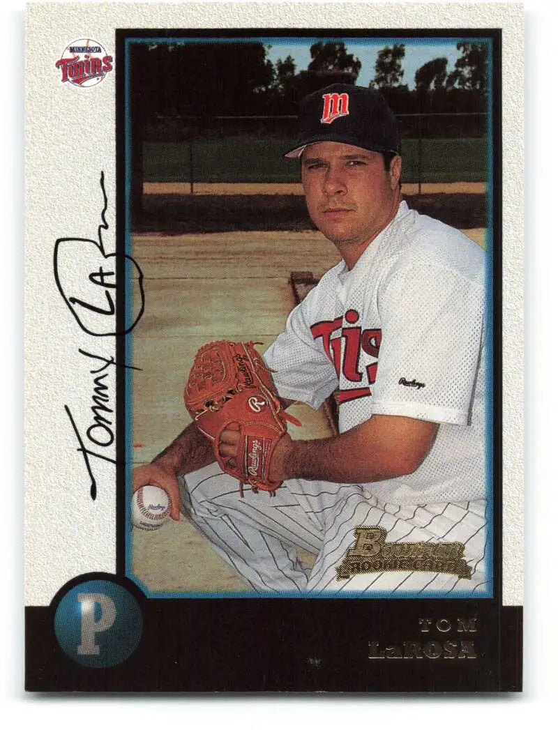 1998 Bowman #337 Tom LaRosa EX Excellent RC Rookie Minnesota Twins Baseball Card - Baseball Card Single