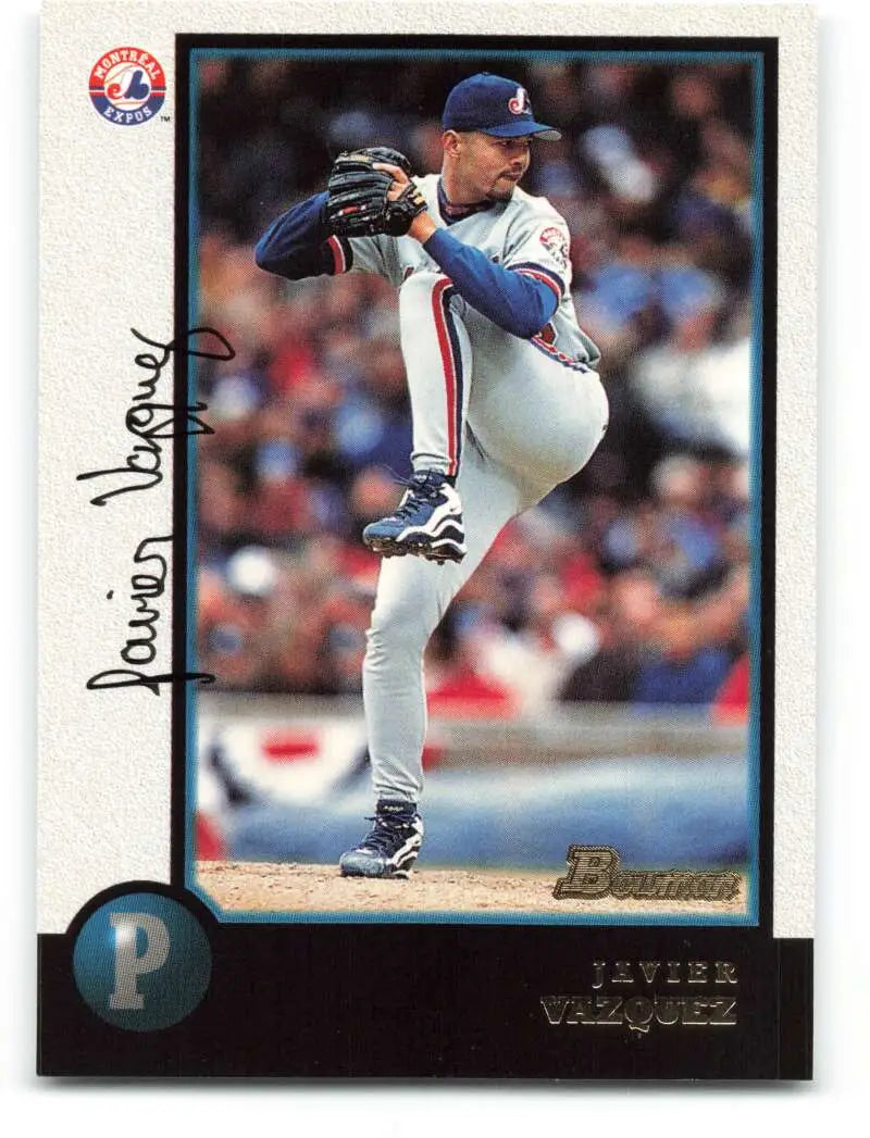 1998 Bowman #339 Javier Vazquez EX Excellent Montreal Expos Baseball Card - Baseball Card Single