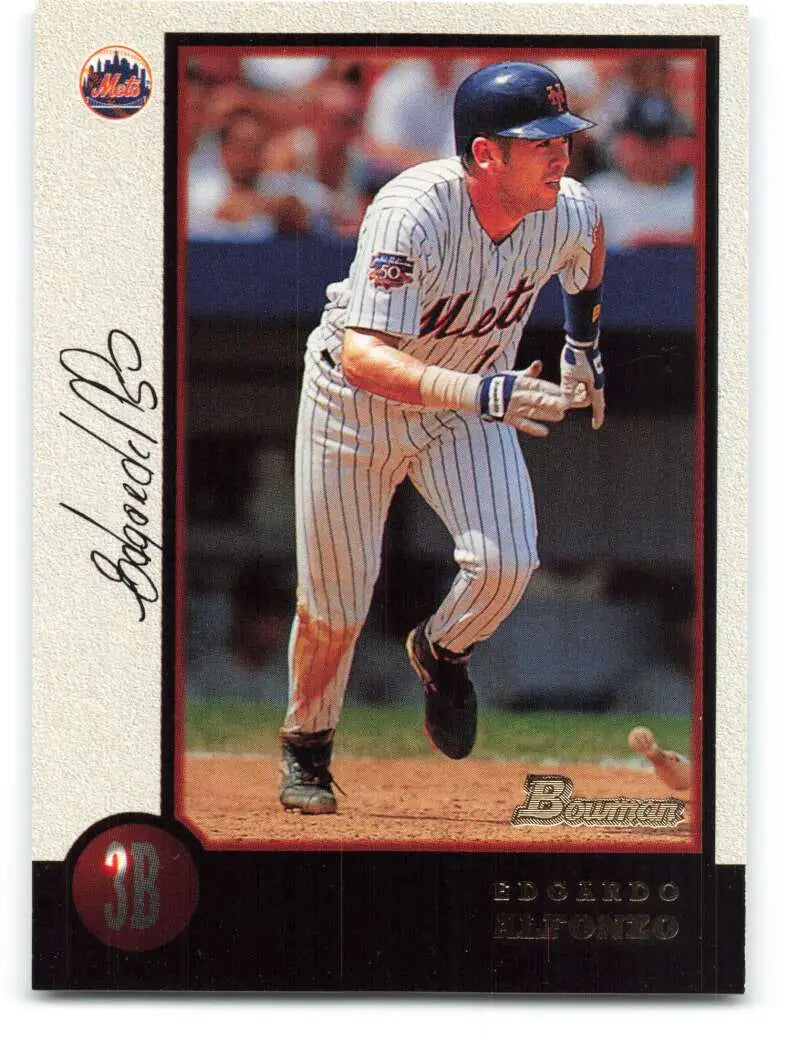 1998 Bowman #34 Edgardo Alfonzo EX Excellent New York Mets Baseball Card - Baseball Card Single