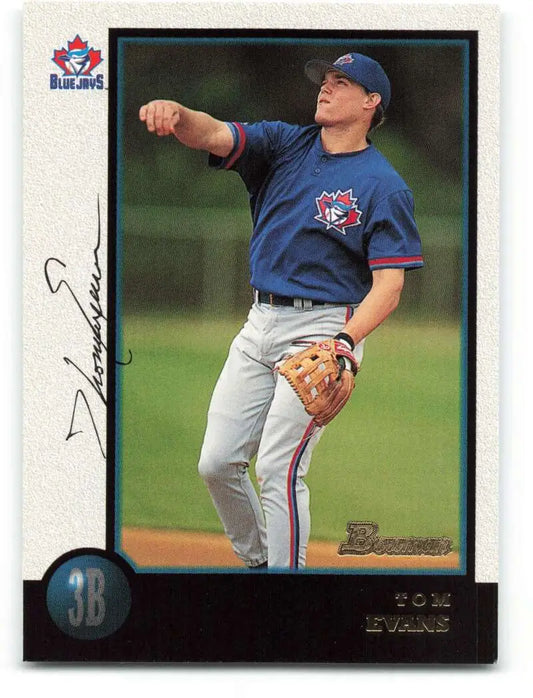 1998 Bowman #341 Tom Evans EX Excellent Toronto Blue Jays Baseball Card - Baseball Card Single