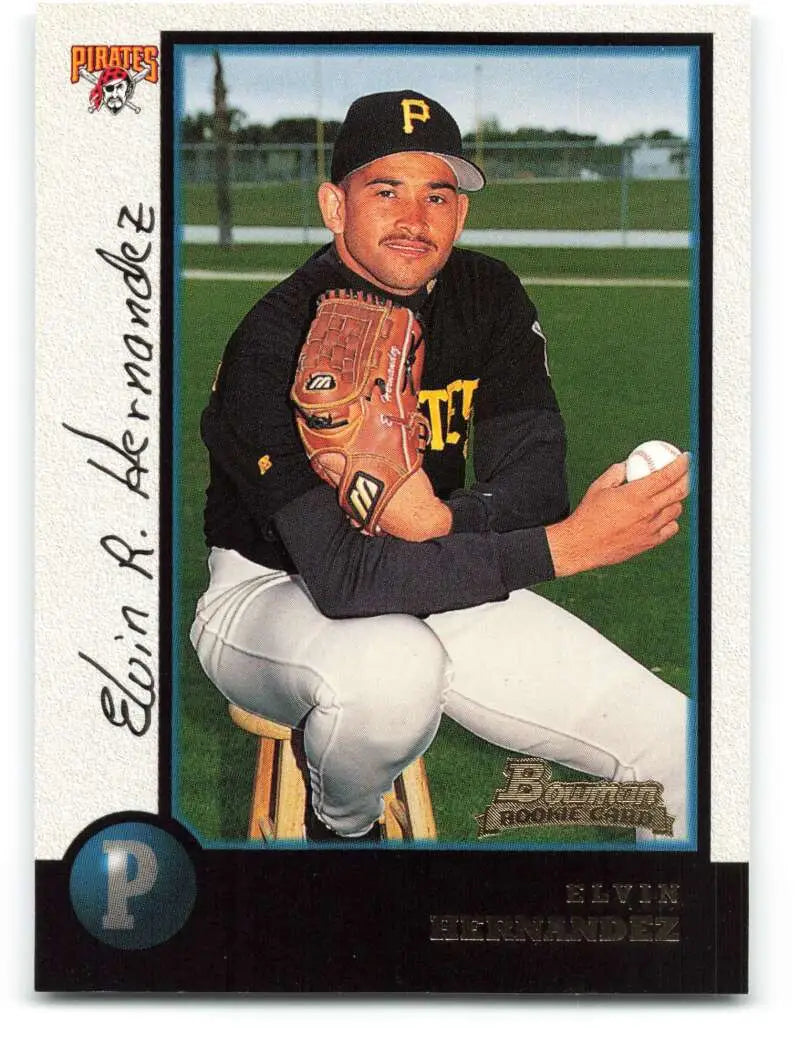 1998 Bowman #346 Elvin Hernandez EX Excellent Pittsburgh Pirates Baseball Card - Baseball Card Single