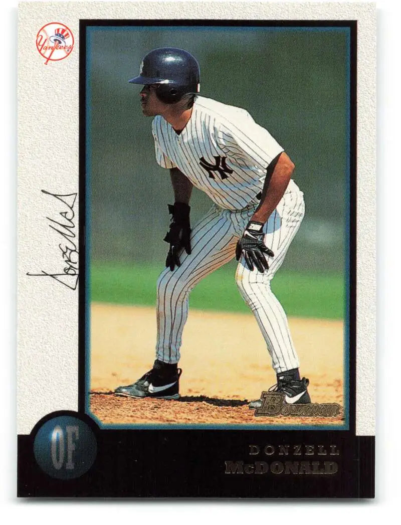 1998 Bowman #350 Donzell McDonald EX Excellent New York Yankees Baseball Card - Baseball Card Single