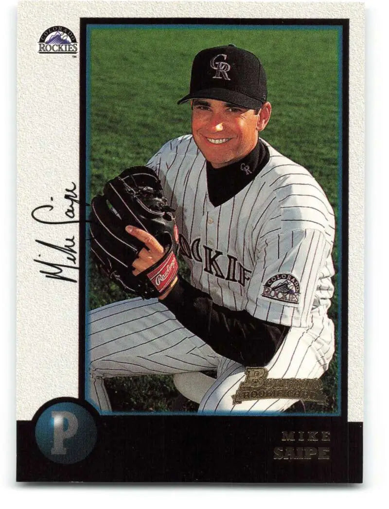 1998 Bowman #352 Mike Saipe EX Excellent RC Rookie Colorado Rockies Baseball Card - Baseball Card Single
