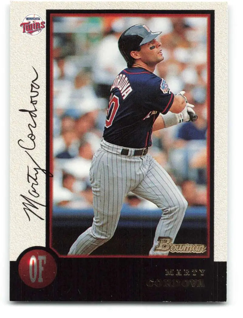 1998 Bowman #36 Marty Cordova EX Excellent Minnesota Twins Baseball Card - Baseball Card Single