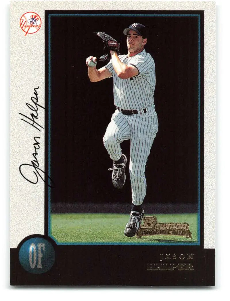 1998 Bowman #373 Jason Halper EX Excellent RC Rookie New York Yankees Baseball Card - Baseball Card Single