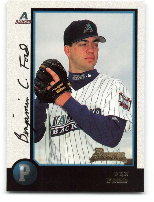 1998 Bowman #382 Ben Ford EX Excellent RC Rookie Arizona Diamondbacks Baseball Card - Baseball Card Single