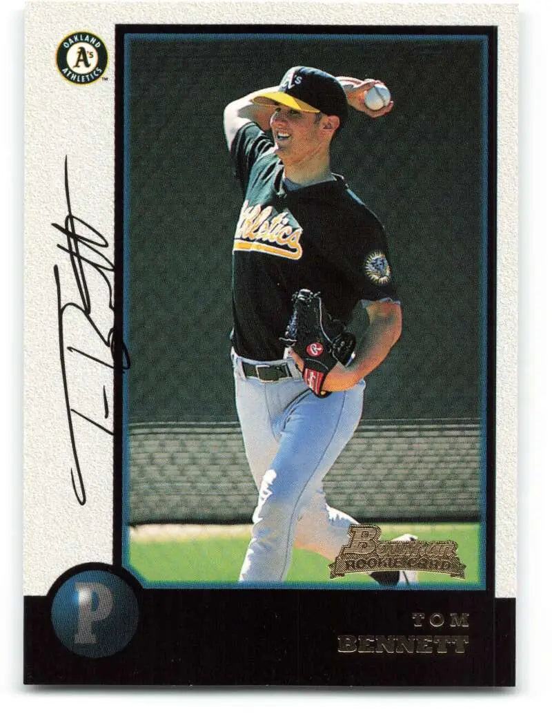1998 Bowman #383 Tom Bennett EX Excellent RC Rookie Oakland Athletics Baseball Card - Baseball Card Single