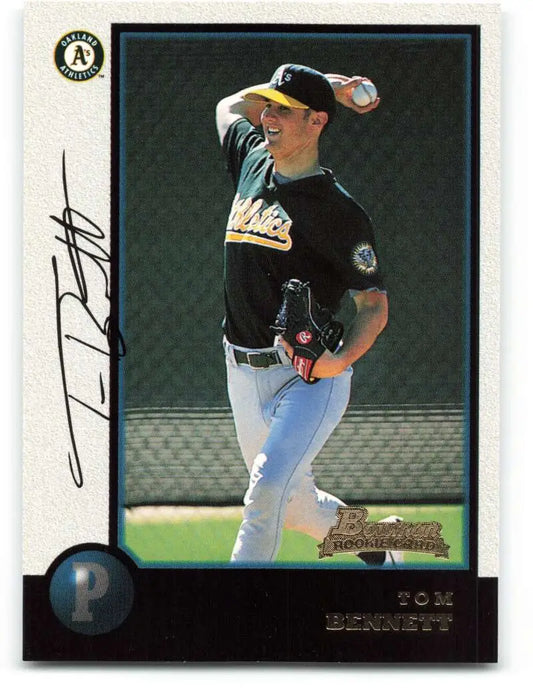 1998 Bowman #383 Tom Bennett EX Excellent RC Rookie Oakland Athletics Baseball Card - Baseball Card Single