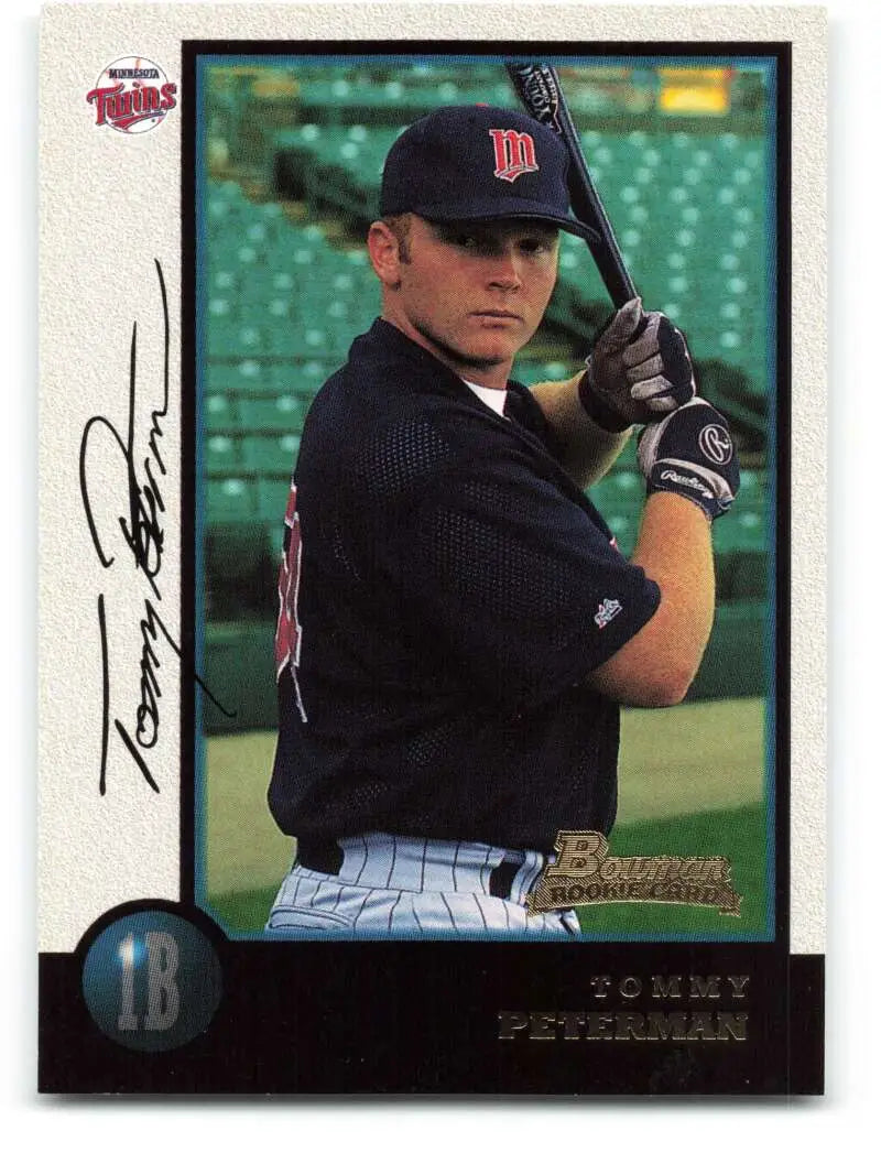 1998 Bowman #387 Tommy Peterman EX Excellent RC Rookie Minnesota Twins Baseball Card