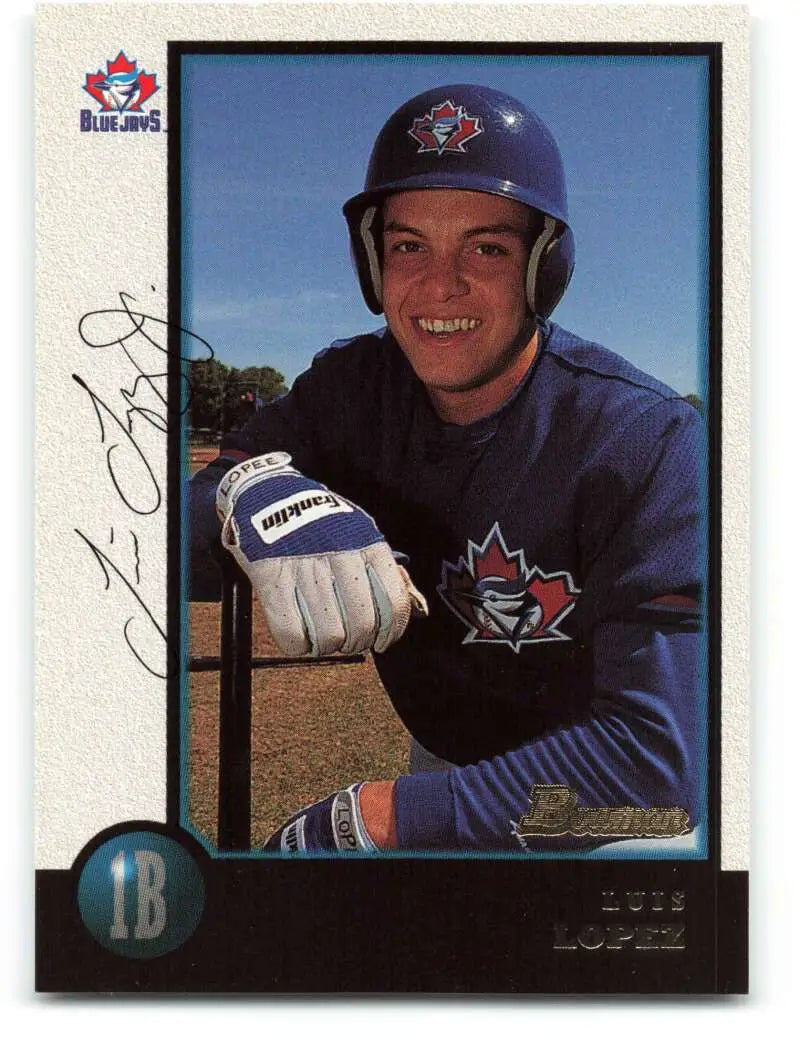 1998 Bowman #391 Luis Lopez EX Excellent RC Rookie Toronto Blue Jays Baseball Card - Baseball Card Single