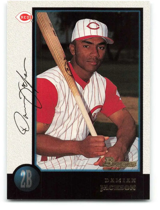 1998 Bowman #398 Damian Jackson EX Excellent Cincinnati Reds Baseball Card - Baseball Card Single