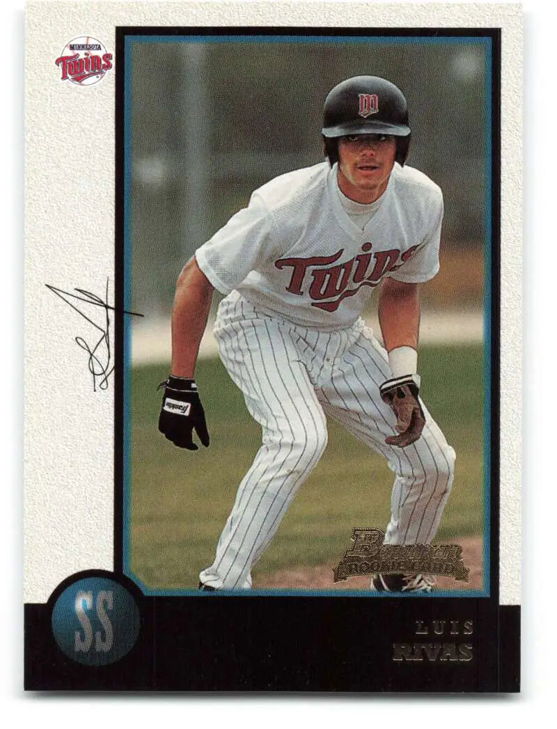 1998 Bowman #400 Luis Rivas EX Excellent RC Rookie Minnesota Twins Baseball Card - Baseball Card Single